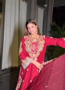 Red Embroidered Suit