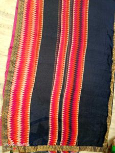 🇳🇿💫🎀Elegant Navy Blue Saree