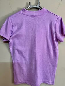 Trendy Purple Collar Top For Women💜