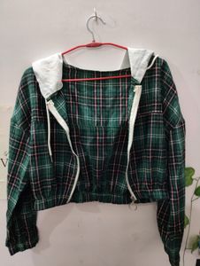 Urbanic Crop Casual Hoodie Jacket
