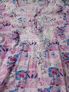 Floral Embroidered Kurta Set