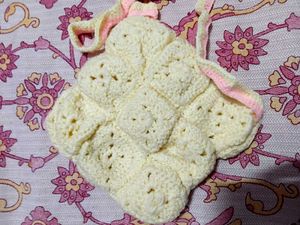 Cute Cream Crochet Sling Bag ❤️😍🩷