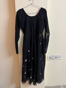 Black Anarkali Suit With Dupatta