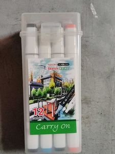 Carry On Twin Art Sketch Markers - 12 Colors