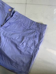 Lavender Women's Pleated Shorts