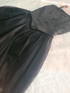 black mini dress