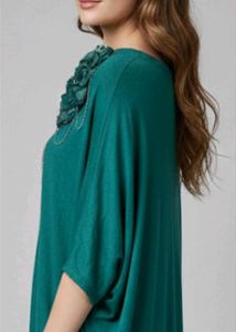 sale🎊🎄🎆🎉Elegant Green Floral Top