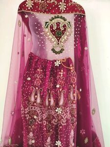 Amazing Rani Pink Lehenga Choli With Duppat