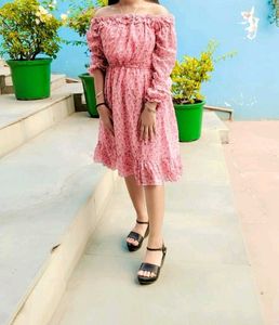 Floral off-shoulder blouse