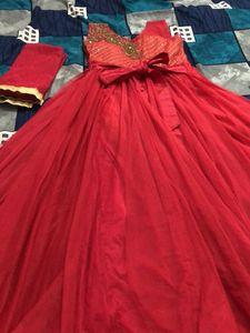 Beautiful Princess Gown With One ☝️ Dupatta