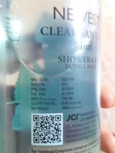 NEWEST Clear Fantacy Mint Shower Gel Bubble Bath
