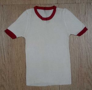 Retro Style – White with Red Trim