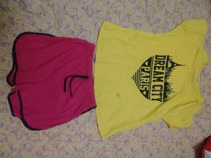 Sleeveless T Shirt And Shorts