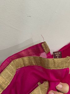 Pink Net Dupatta