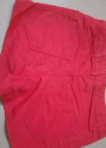 Red Shorts Denim. Women.