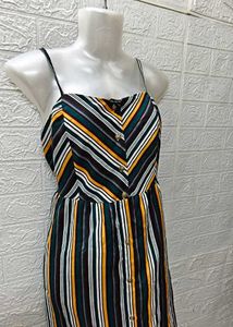 New/ Unused Printed Striped Dress