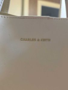Charles And Keith Offwhite Sling Handbag