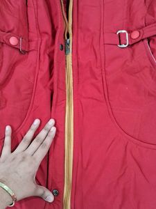 Red Winter Coat with Hood