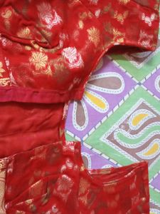 Red Designer Blouse
