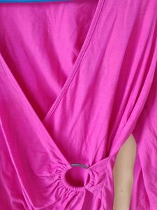 Pink Wrap Top 34-36 stretchy