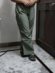 New Me Olive Cargos For Women