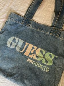 Vintage GUESS Denim Tote Bag