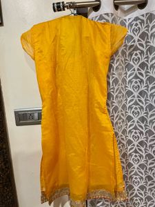 Yellow Embroidered Kurta