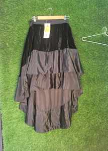 Tiered High-Low Skirt