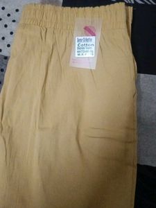 Casual Yellow Pants