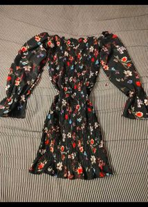 Floral Print Mini Dress