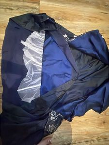 Elegant Navy &amp; Silver Gown