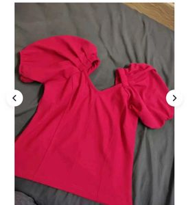 Chic Pink Puff Sleeve Top