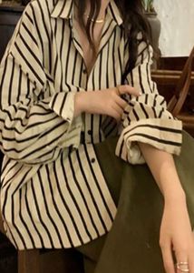 Striped Drop Shoulder Casual Shirt