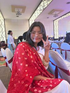 Red Dupatta Set