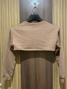 Cutout Crop Top Brown