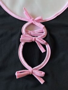 Pinterest Savana Black &amp; Pink Bow Top