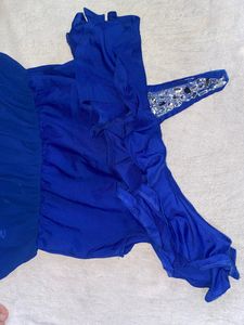 Blue Oneshoulder Dress