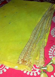 Net Yellow Women Dupatta