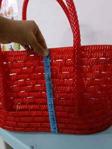 Handmade Plastic Wire Basket