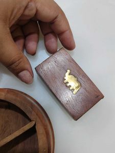 Vintage Wooden Trinket Boxes (Set of 3)