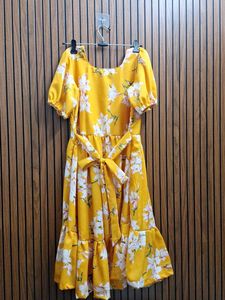 Floral Yellow Dress