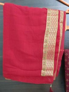 Elegant Red Saree