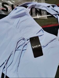 Light Blue Halter Top