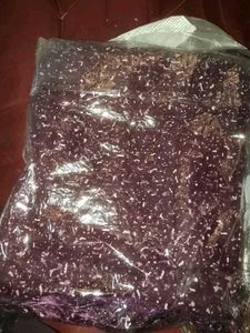 Sparkling Purple Embellished Saree