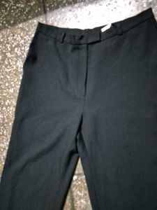 Wide Leg Black Trousers