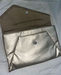New Baggit Lashley Glint Golden Clutch