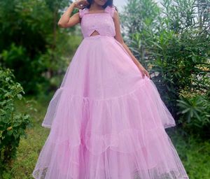 🌺Pink Off Shoulder Fairy Gown