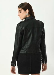 Leather Jacket With Belt