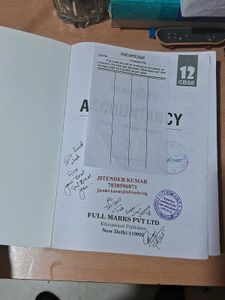 Class 12 Accounts Fullmarks Book