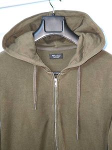 Olive Green Zip Hoodie